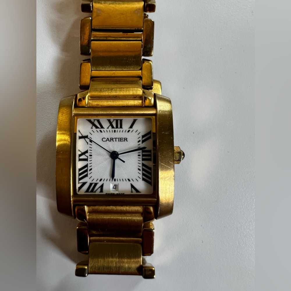 Authentic Cartier stainless steel watch